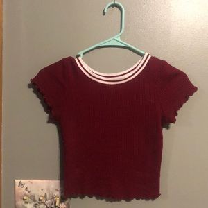 bozzolo maroon crop top!